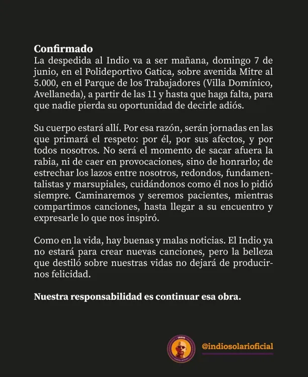 el-comunicado-de-la-familia-del-indio-solari-sobre-el-velatorio-foto-xindiosolariok-QE3TDHNMQRBXHM7B