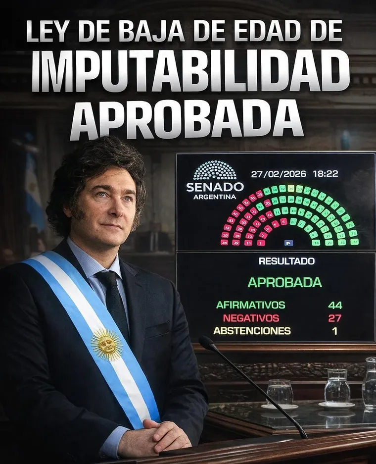 posteo-javier-milei-regimen-penal-juvenil